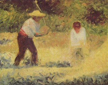 ジョルジュ・スーラ Painting - ストーンブレイカー 1884